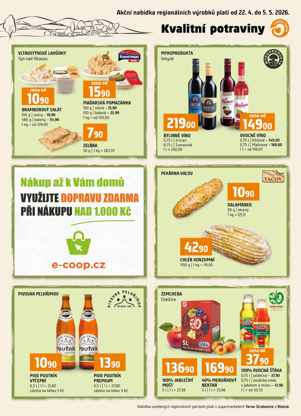 Leták Terno leták - Strakonice, Blatná - strana 16