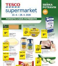 Akční leták Tesco supermarket 