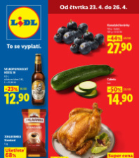 Akční leták Lidl  od čtvrtka