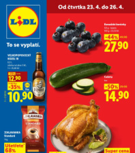 Akční leták Lidl  od čtvrtka