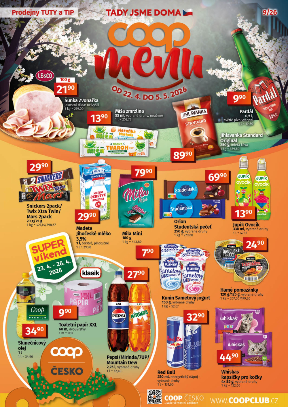 Leták COOP leták - TIP a TUTY Menu - strana 1