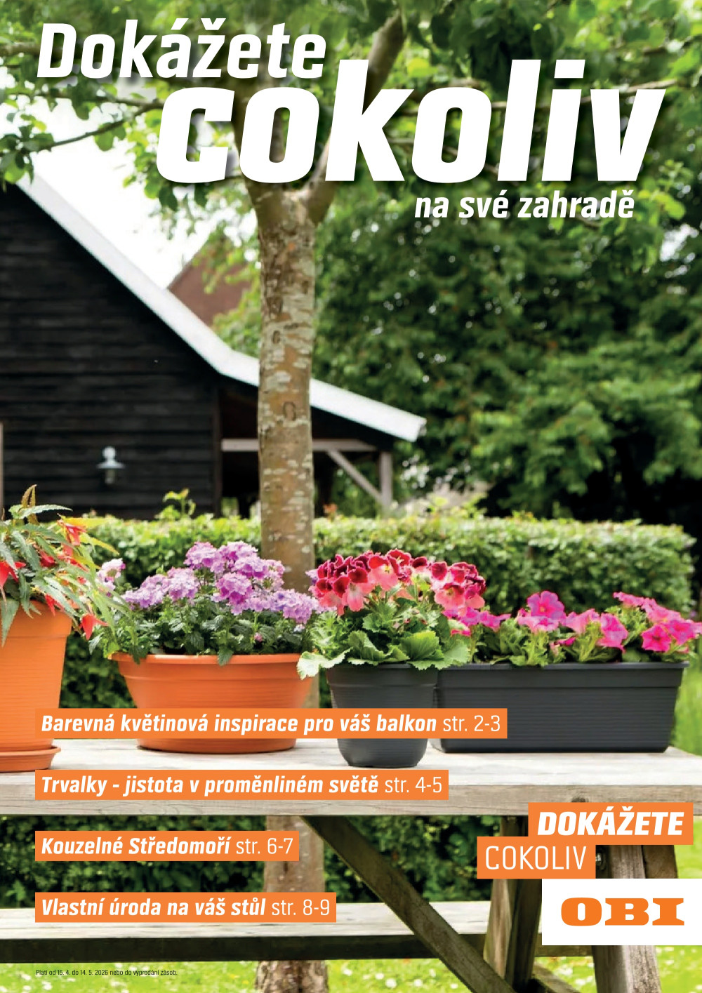 Leták OBI leták - Dokážete cokoliv na své zahradě - strana 1