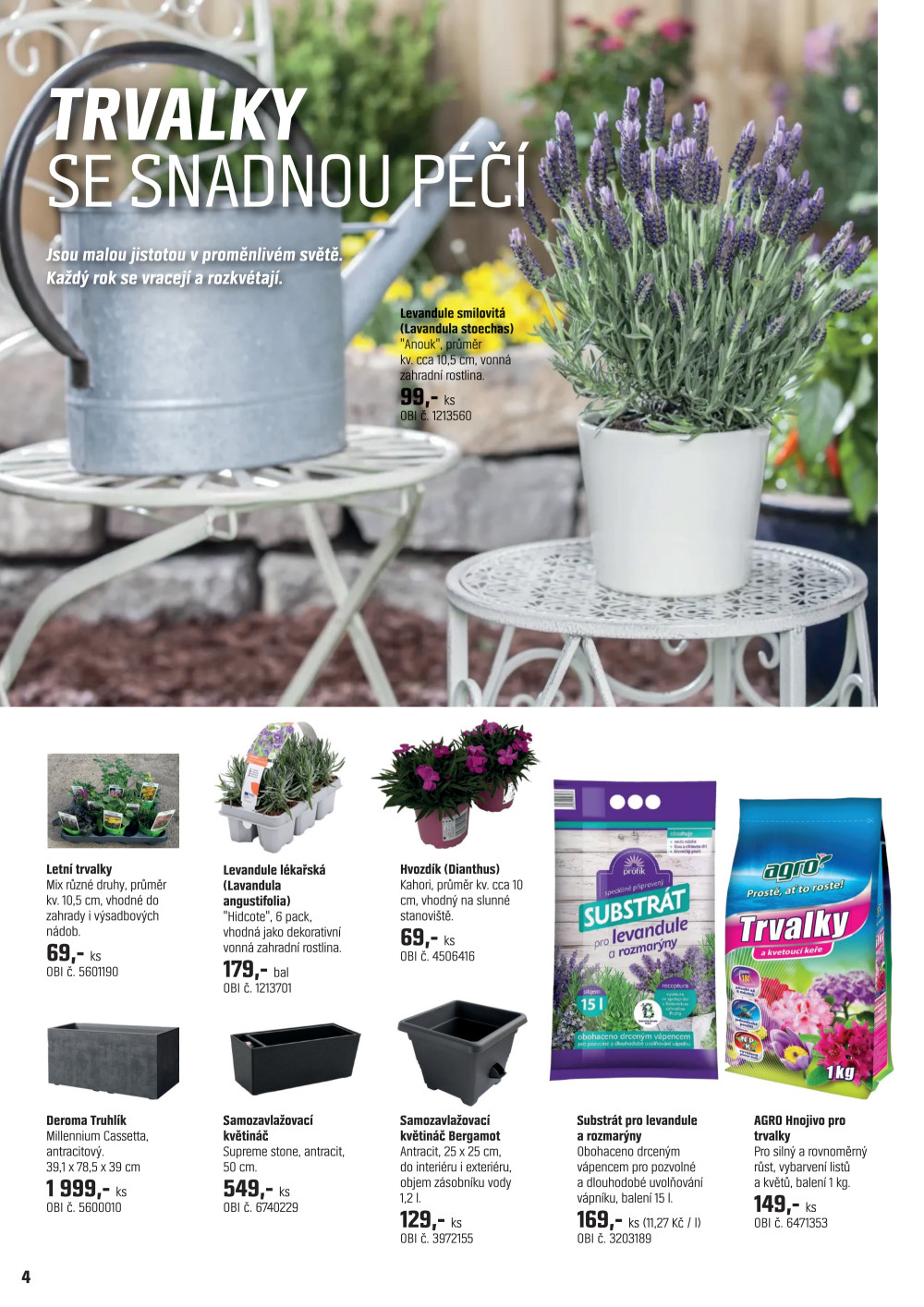 Leták OBI leták - Dokážete cokoliv na své zahradě - strana 4