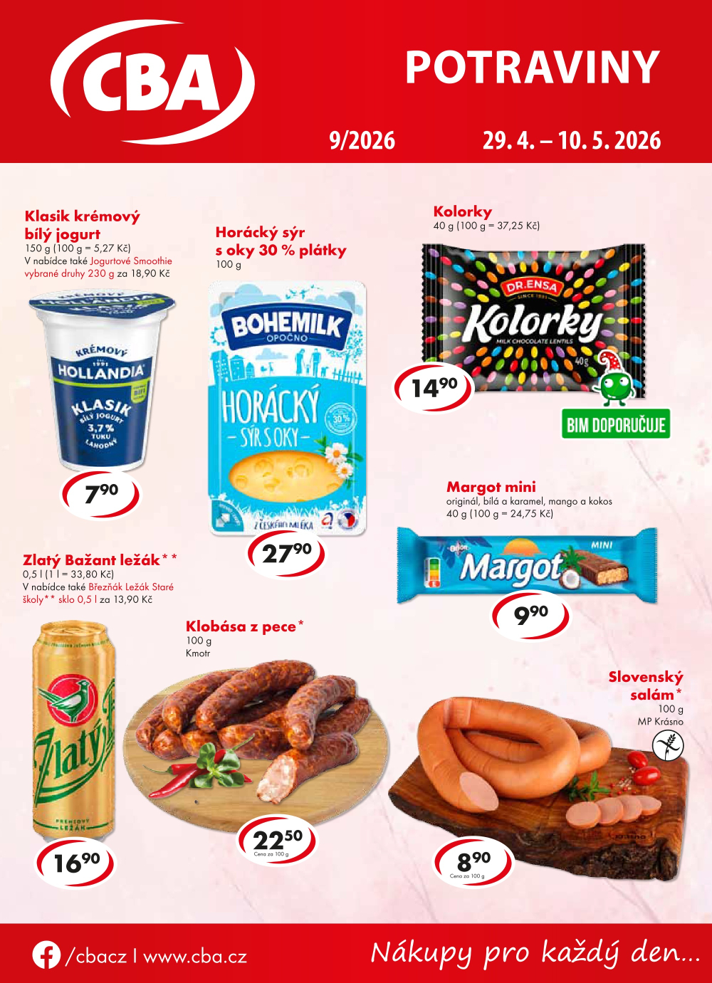 Leták CBA Potraviny leták - strana 1