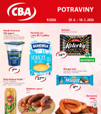 Akční leták CBA Potraviny 