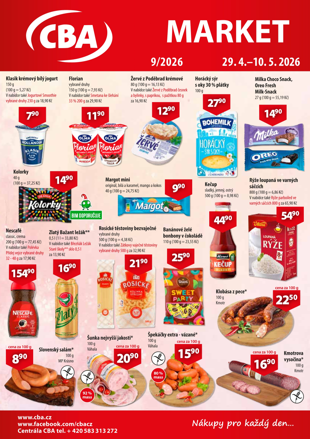 Leták CBA Market leták - strana 1