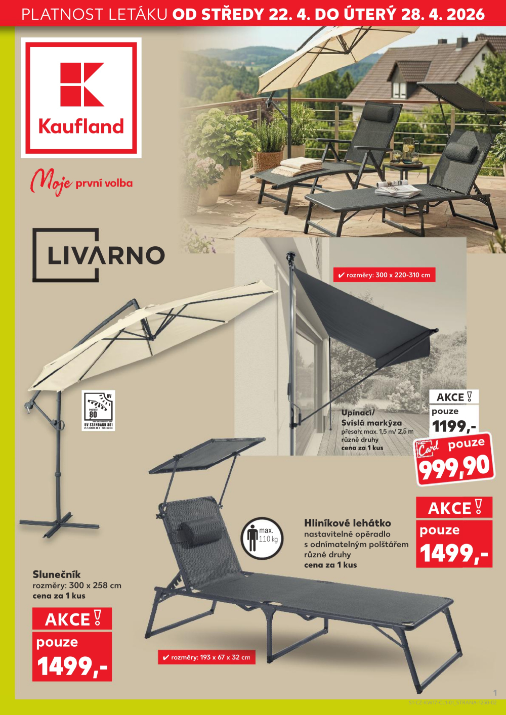 Leták Kaufland leták - Spotřební zboží - strana 1