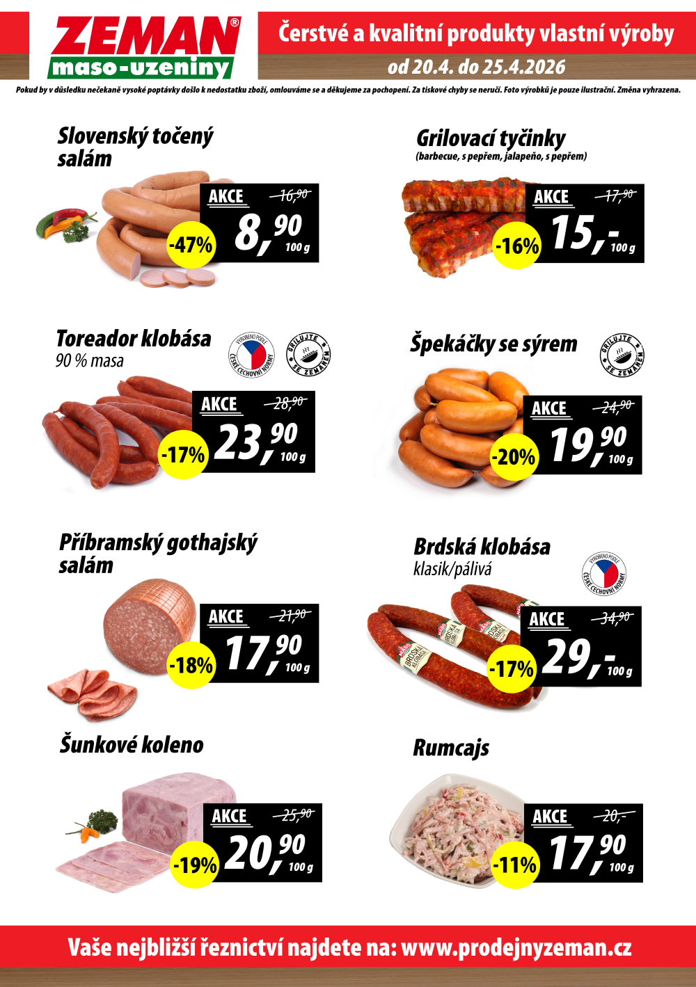 Leták ZEMAN maso - uzeniny leták - strana 2