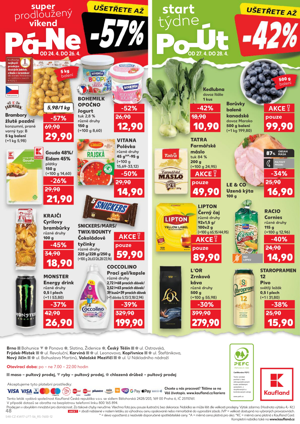 Leták Kaufland leták Brno - Slatina - strana 48