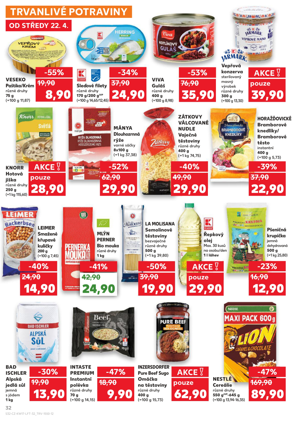 Leták Kaufland leták Zlín - Čepkov - strana 32