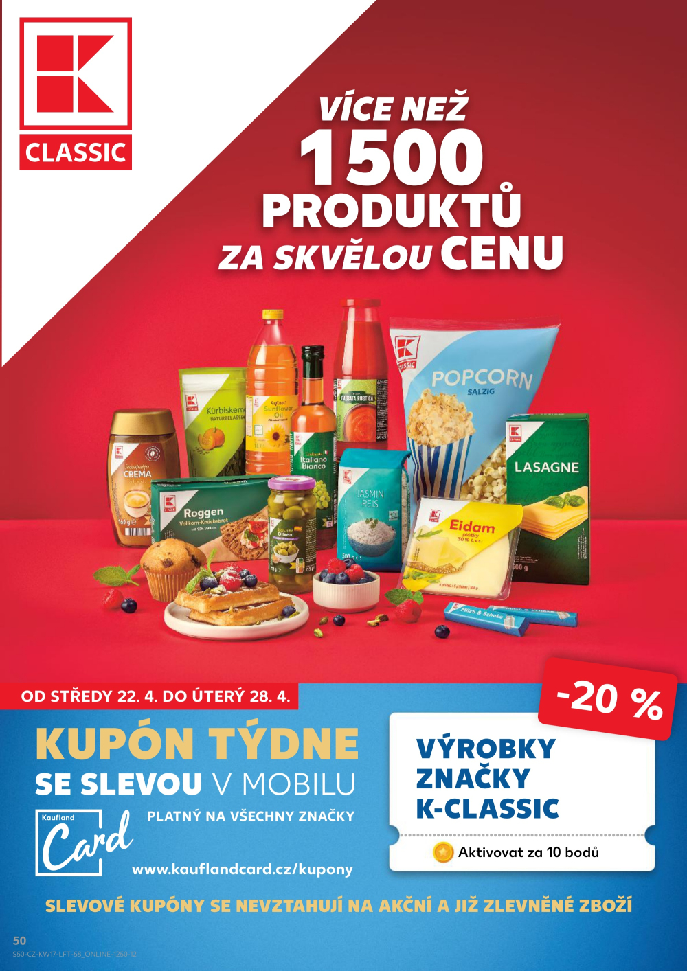 Leták Kaufland leták Praha 6 - Podbaba - strana 50