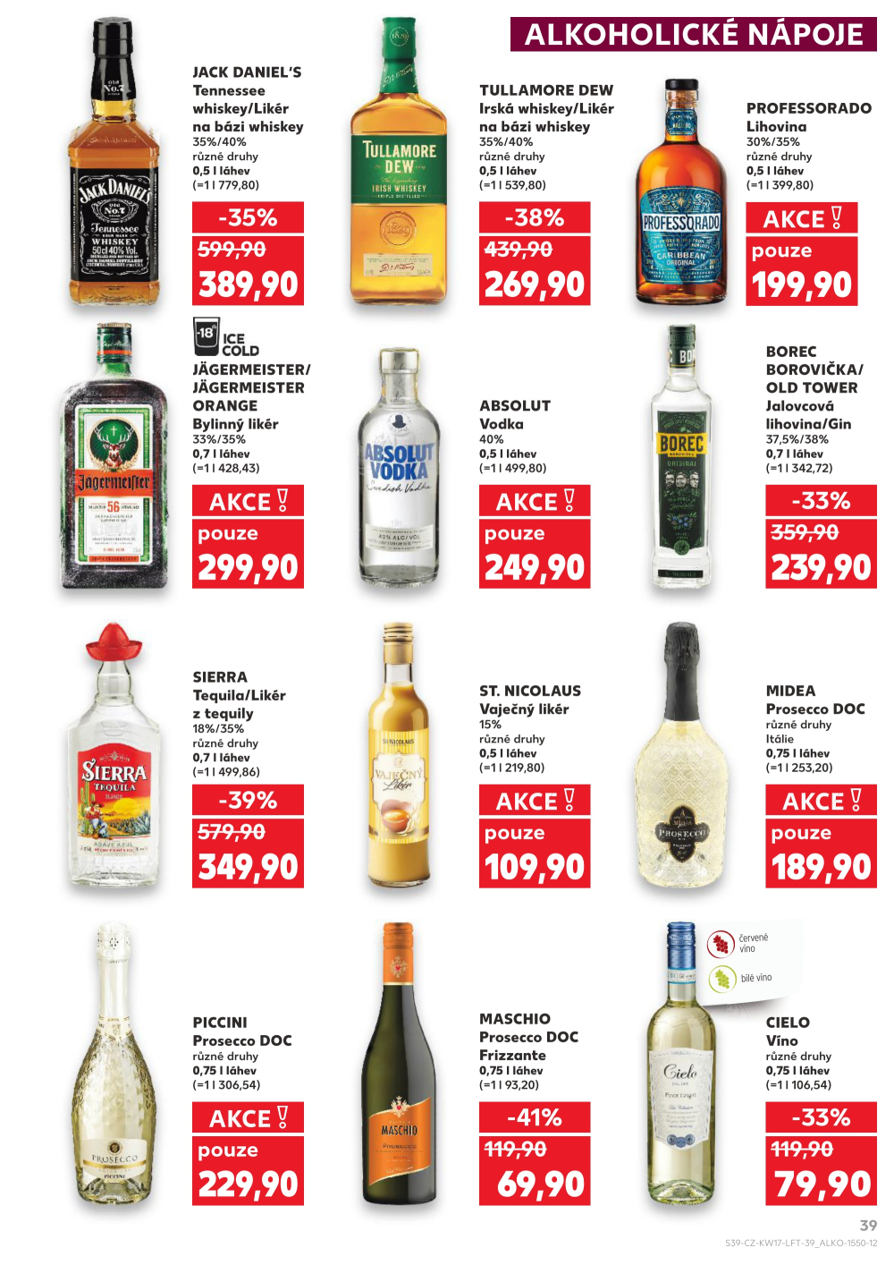 Leták Kaufland leták Praha 3 - Jarov - strana 39