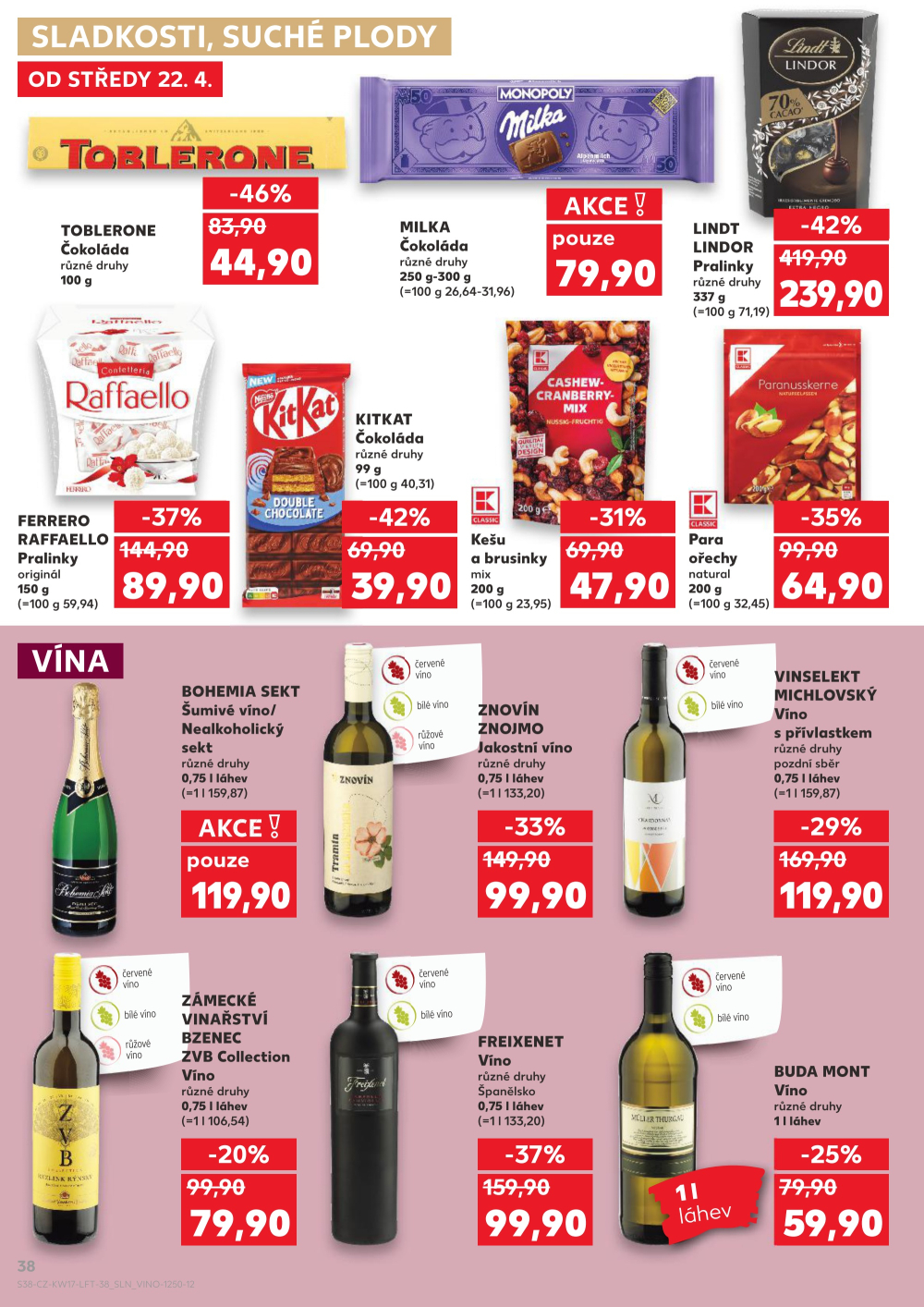 Leták Kaufland Turnov, Sobotecká - strana 38