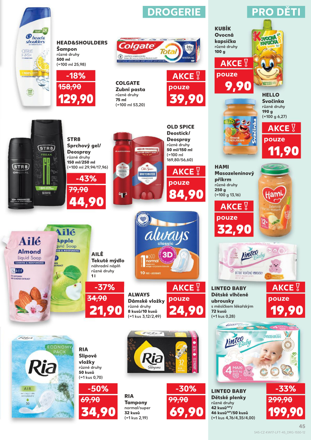Leták Kaufland Turnov, Sobotecká - strana 45