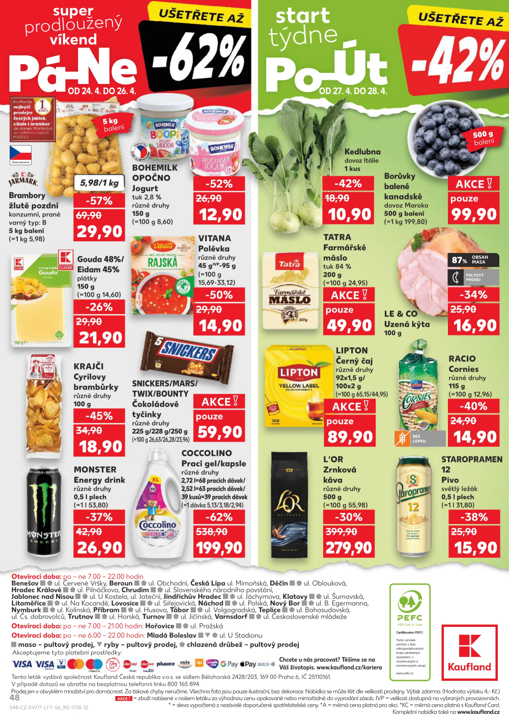 Leták Kaufland Turnov, Sobotecká - strana 48
