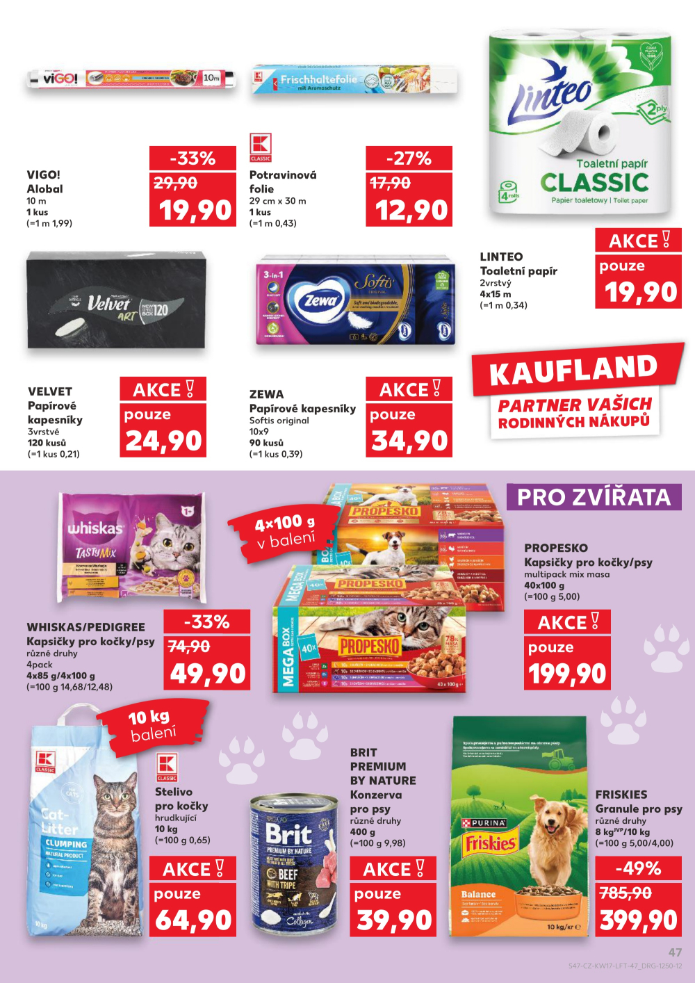 Leták Kaufland leták Praha 8 - Libeň - strana 47