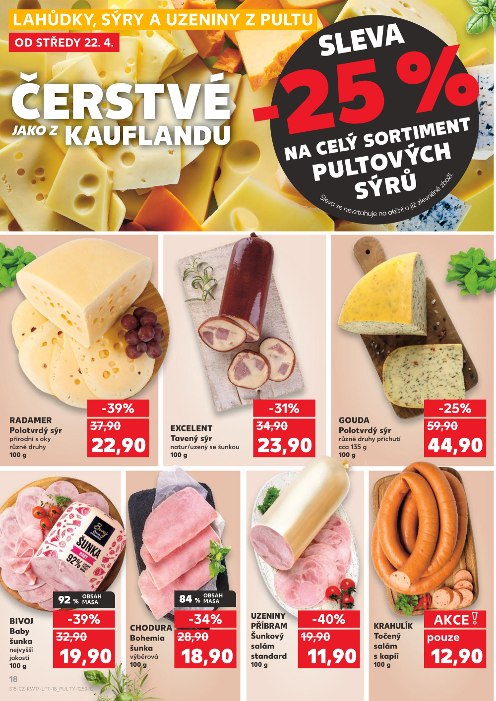 Leták Kaufland leták Olomouc, Štursova - strana 18