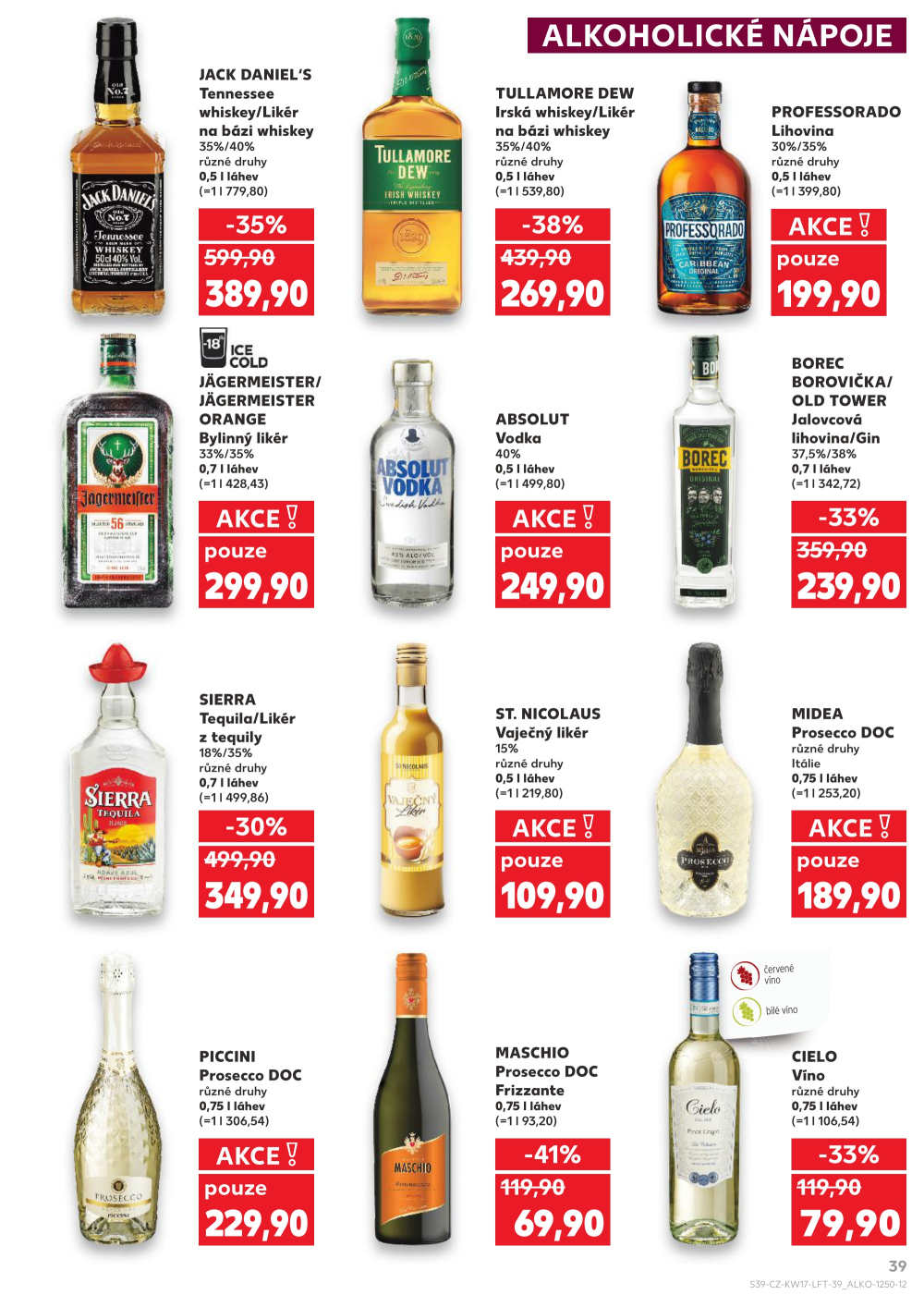 Leták Kaufland leták Olomouc, Štursova - strana 39