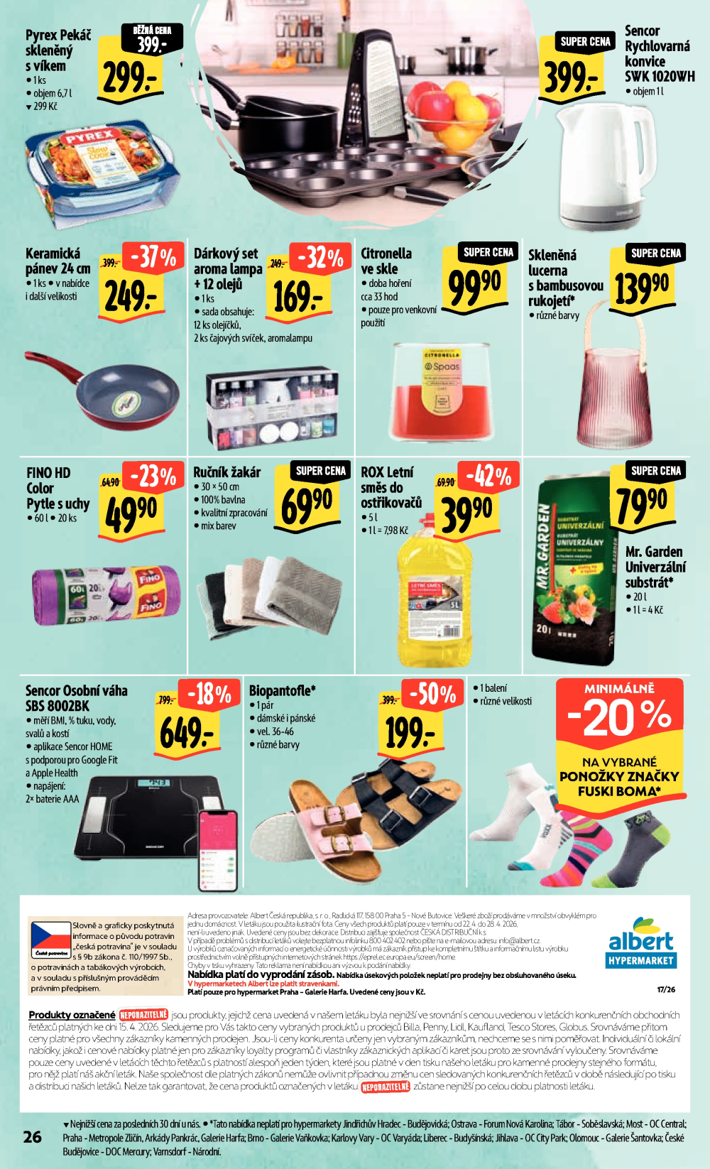 Leták Albert Hypermarket leták - Praha Galerie Harfa - strana 34