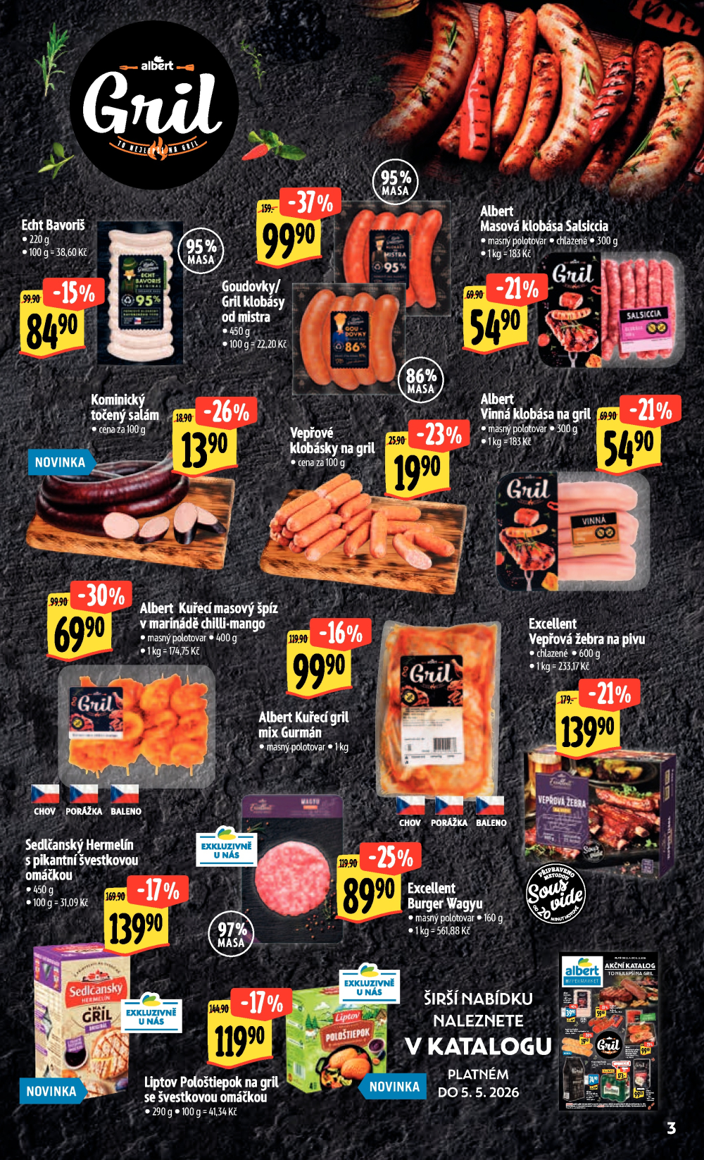 Leták Albert Hypermarket leták - Praha Galerie Harfa - strana 9