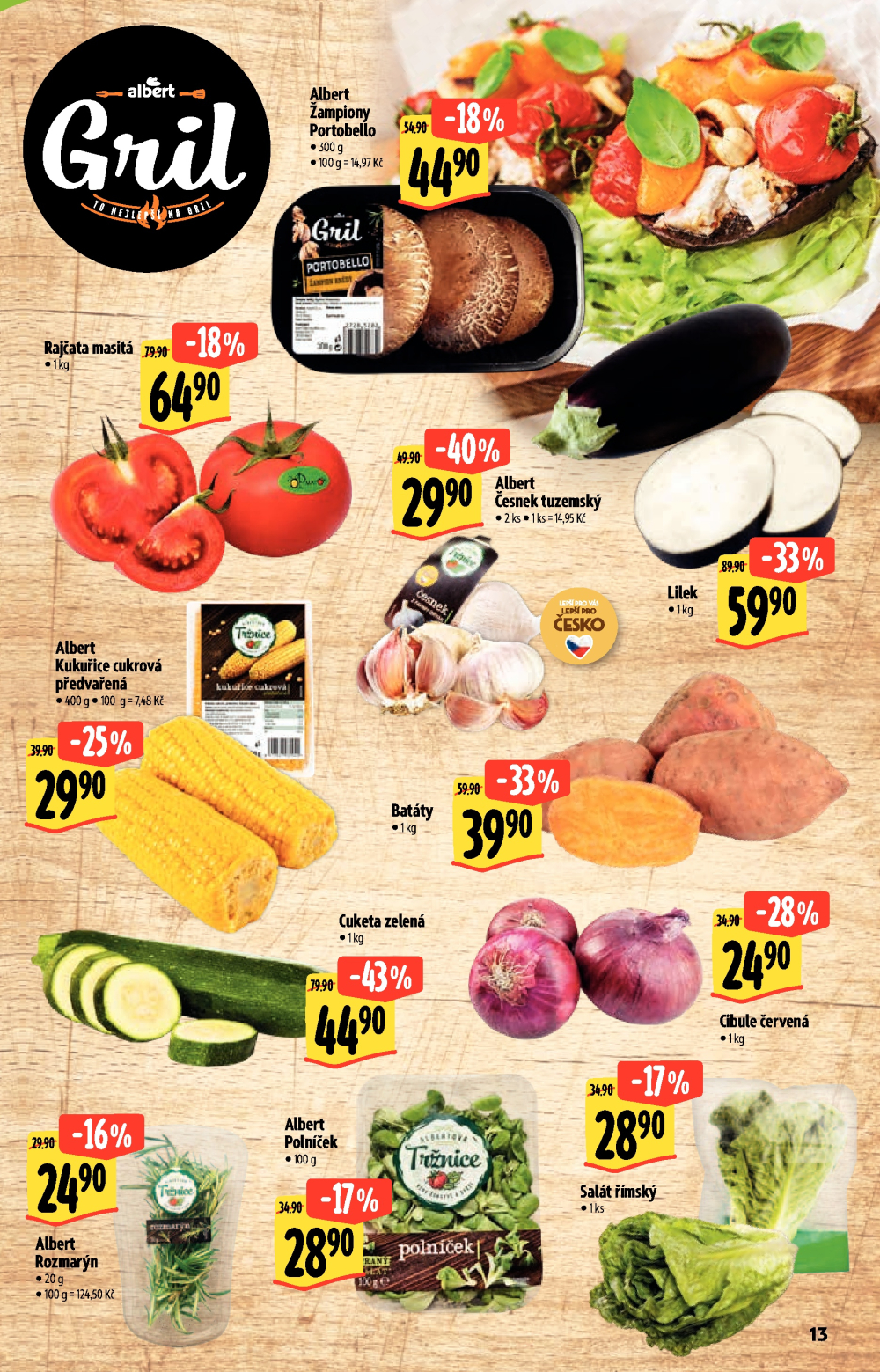 Leták Albert Hypermarket - Akční katalog To nejlepší na Gril - strana 13