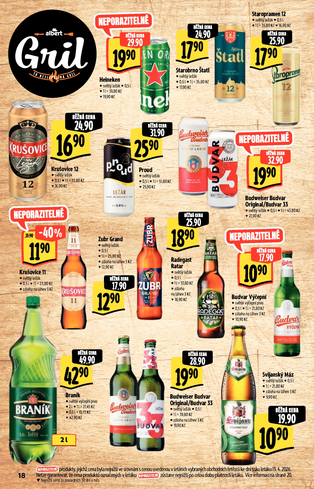 Leták Albert Hypermarket - Akční katalog To nejlepší na Gril - strana 18