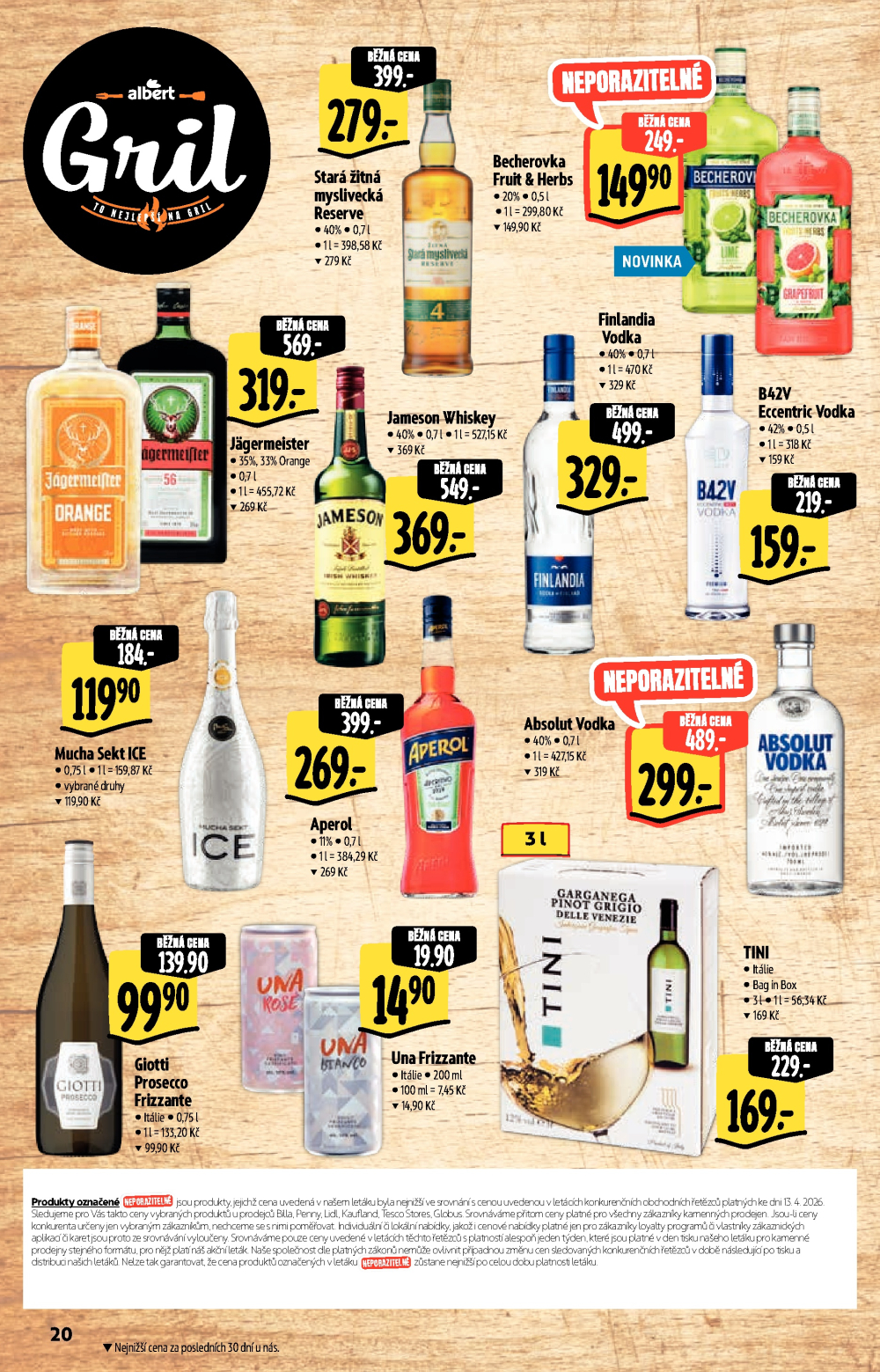 Leták Albert Hypermarket - Akční katalog To nejlepší na Gril - strana 20