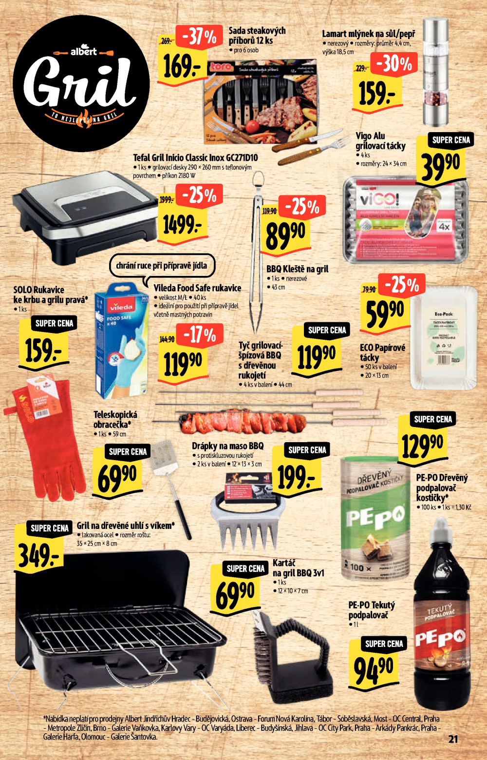 Leták Albert Hypermarket - Akční katalog To nejlepší na Gril - strana 21
