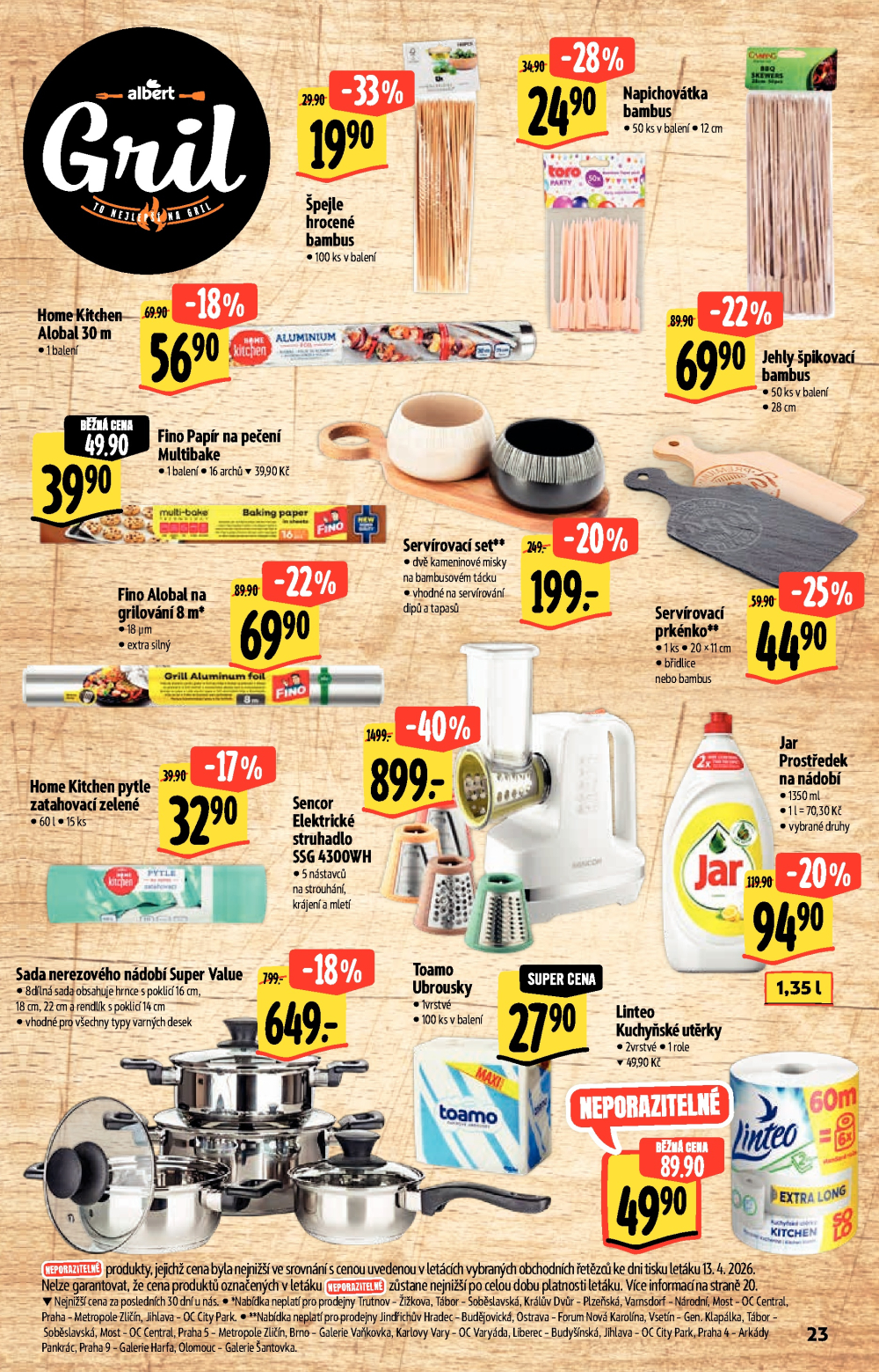 Leták Albert Hypermarket - Akční katalog To nejlepší na Gril - strana 23
