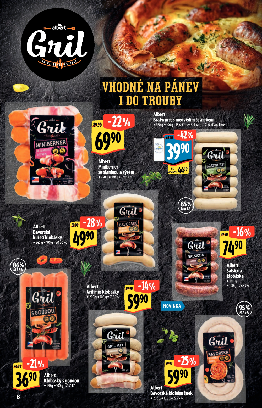 Leták Albert Hypermarket - Akční katalog To nejlepší na Gril - strana 8