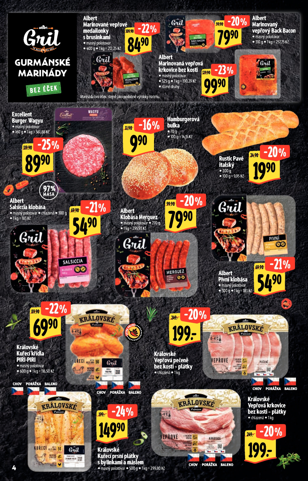 Leták Albert Supermarket - Akční katalog To nejlepší na Gril - strana 4