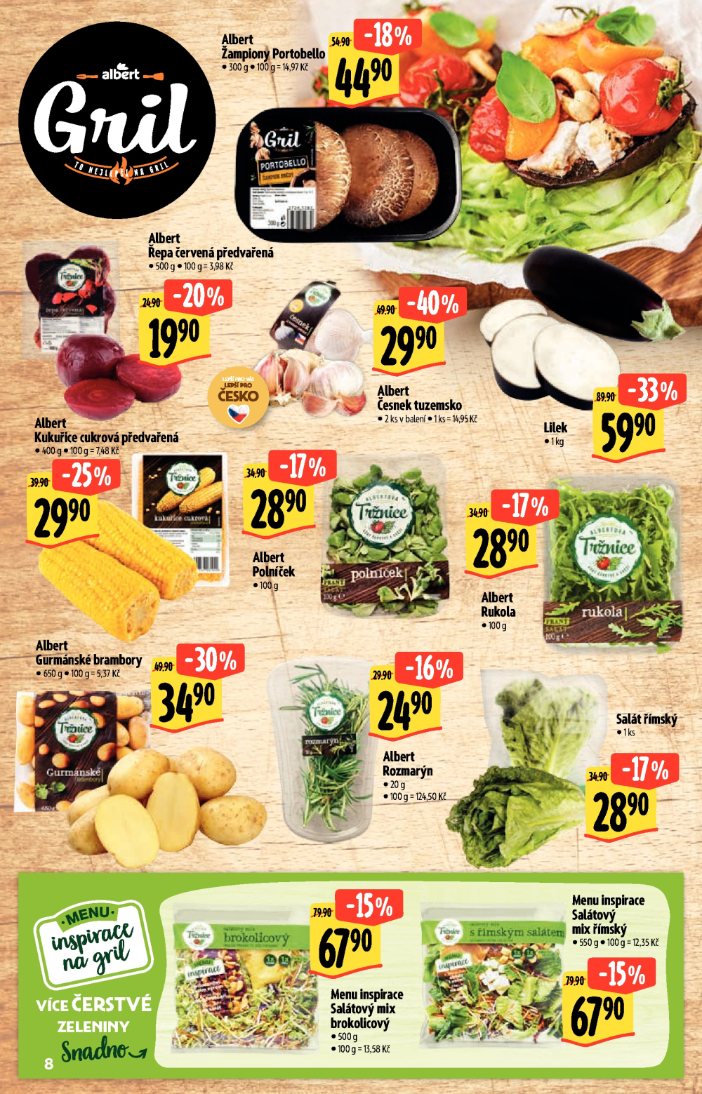 Leták Albert Supermarket - Akční katalog To nejlepší na Gril - strana 8