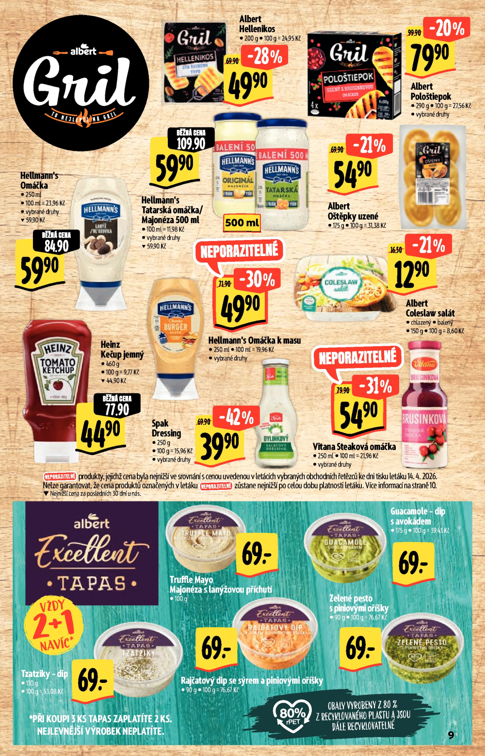 Leták Albert Supermarket - Akční katalog To nejlepší na Gril - strana 9