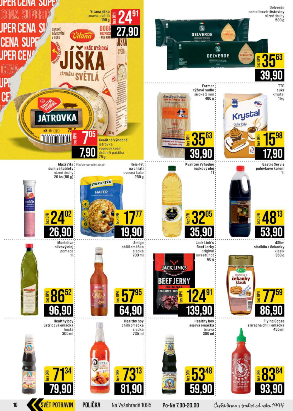 Leták JIP leták CC Cash & Carry - České Budějovice, Most, Náchod, Svoboda nad Úpou, Sušice - strana 10