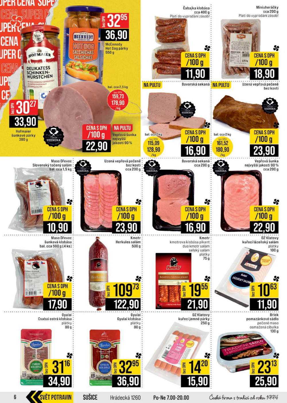 Leták JIP leták CC Cash & Carry - České Budějovice, Most, Náchod, Svoboda nad Úpou, Sušice - strana 6