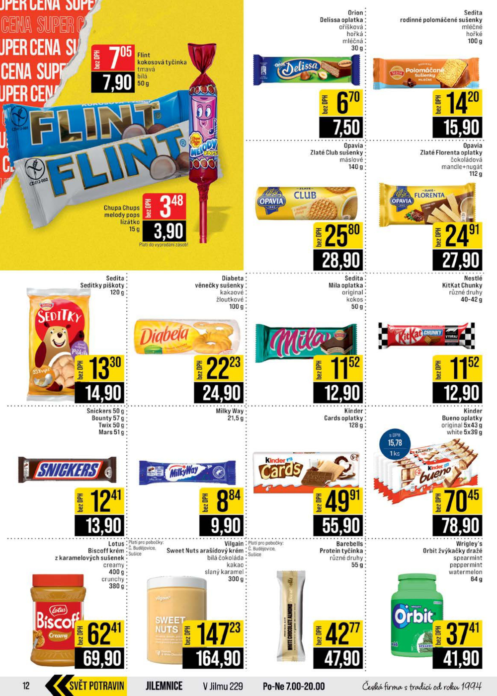 Leták JIP leták CC Cash & Carry - Brno, Ostrava, Praha, Polička, Olomouc, Karlovy Vary, Zlín, Jilemnice, Pardubice - strana 12