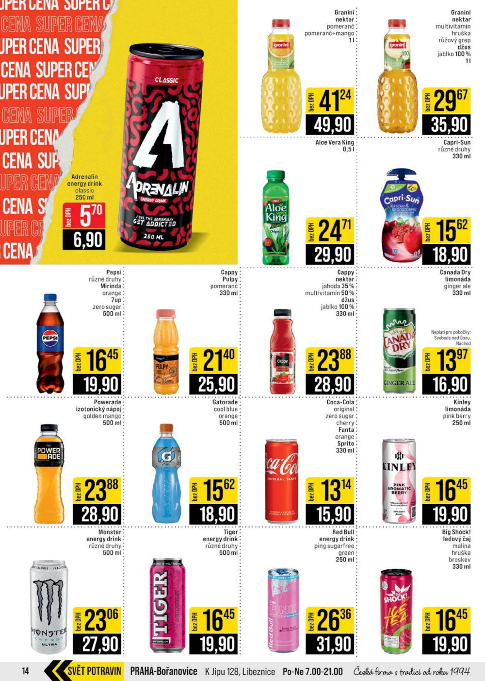 Leták JIP leták CC Cash & Carry - Brno, Ostrava, Praha, Polička, Olomouc, Karlovy Vary, Zlín, Jilemnice, Pardubice - strana 14