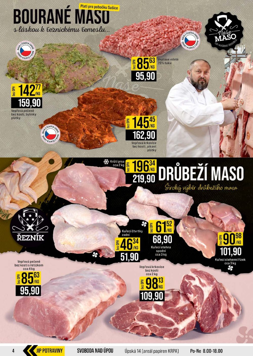 Leták JIP leták CC Cash & Carry - Brno, Ostrava, Praha, Polička, Olomouc, Karlovy Vary, Zlín, Jilemnice, Pardubice - strana 4