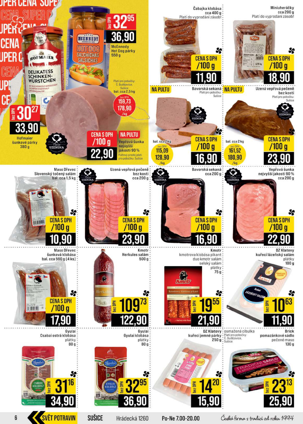 Leták JIP leták CC Cash & Carry - Brno, Ostrava, Praha, Polička, Olomouc, Karlovy Vary, Zlín, Jilemnice, Pardubice - strana 6