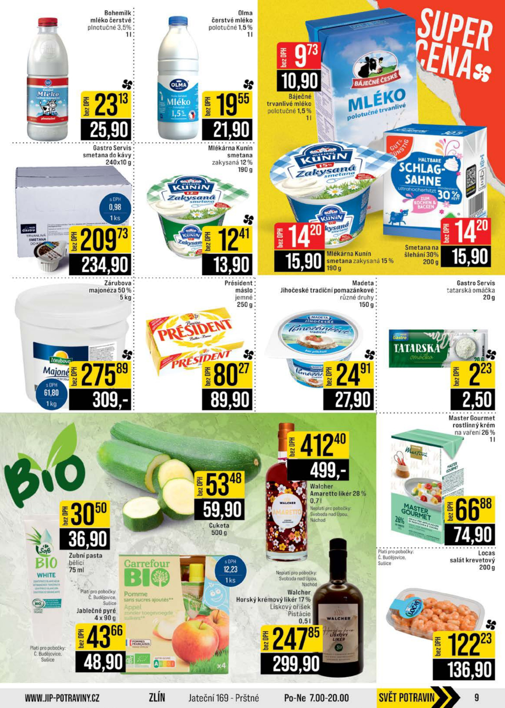 Leták JIP leták CC Cash & Carry - Brno, Ostrava, Praha, Polička, Olomouc, Karlovy Vary, Zlín, Jilemnice, Pardubice - strana 9
