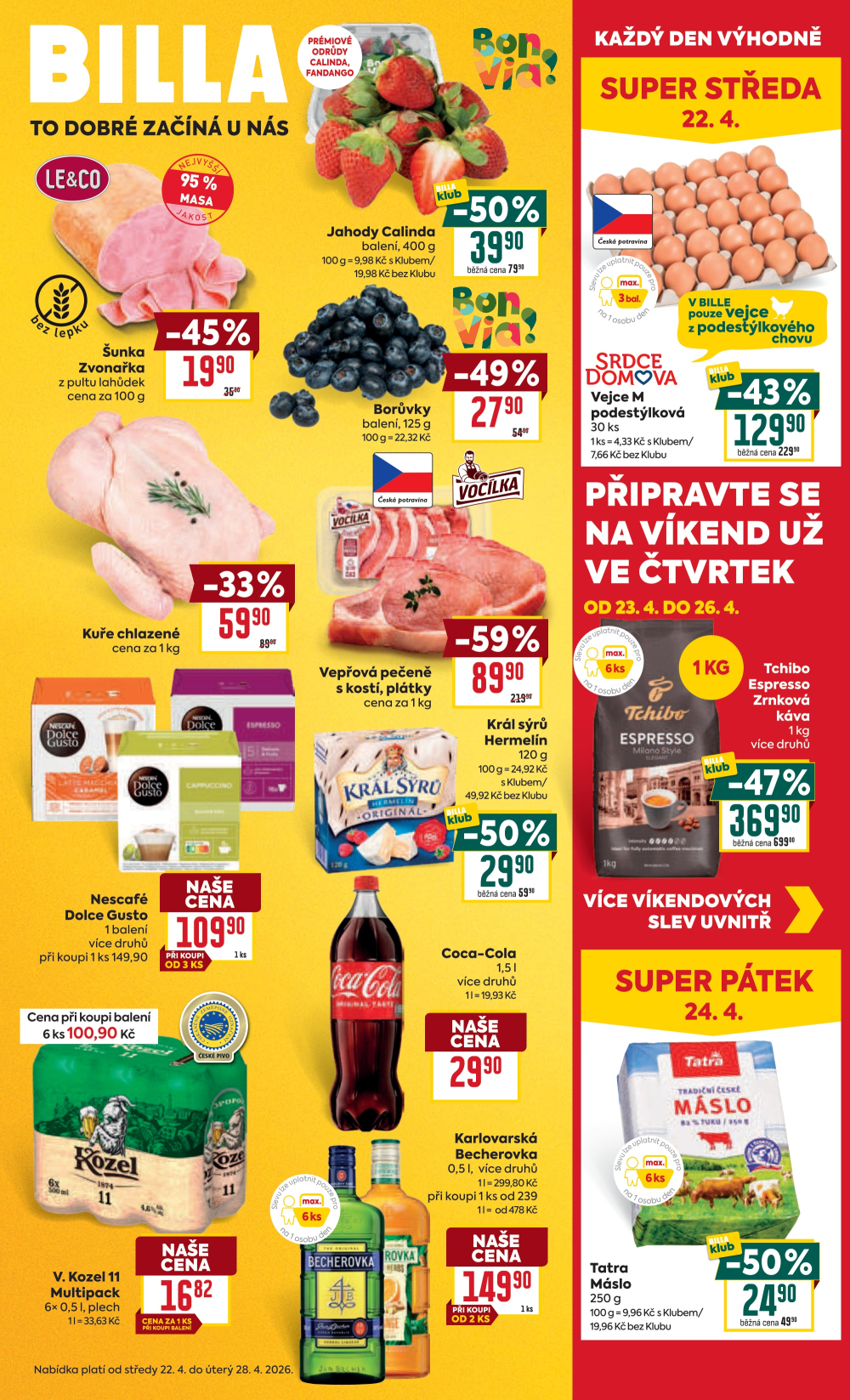 Leták BILLA malý leták - strana 1