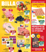 Akční leták BILLA velký 