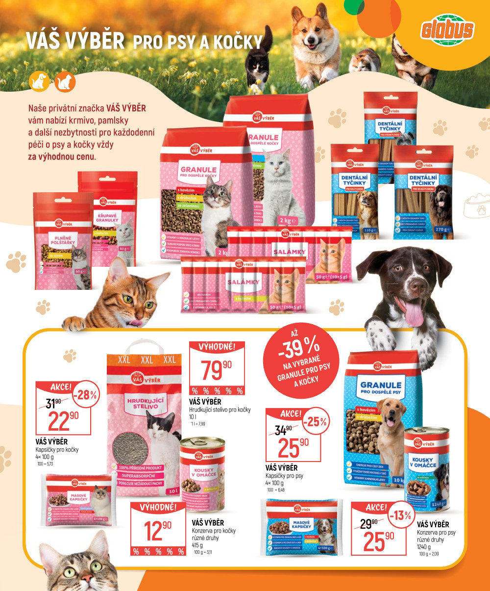 Leták Globus leták Jenišov (Karlovy Vary) - Pet food oddělení - strana 3
