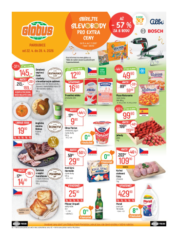 Globus leták Pardubice