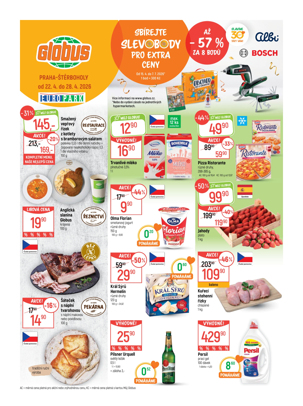 Leták Globus leták Praha - Štěrboholy - strana 1