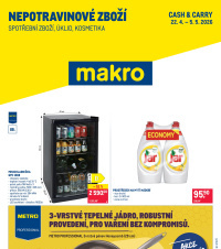 Akční leták Makro  - Spotřební zboží, úklid, kosmetika