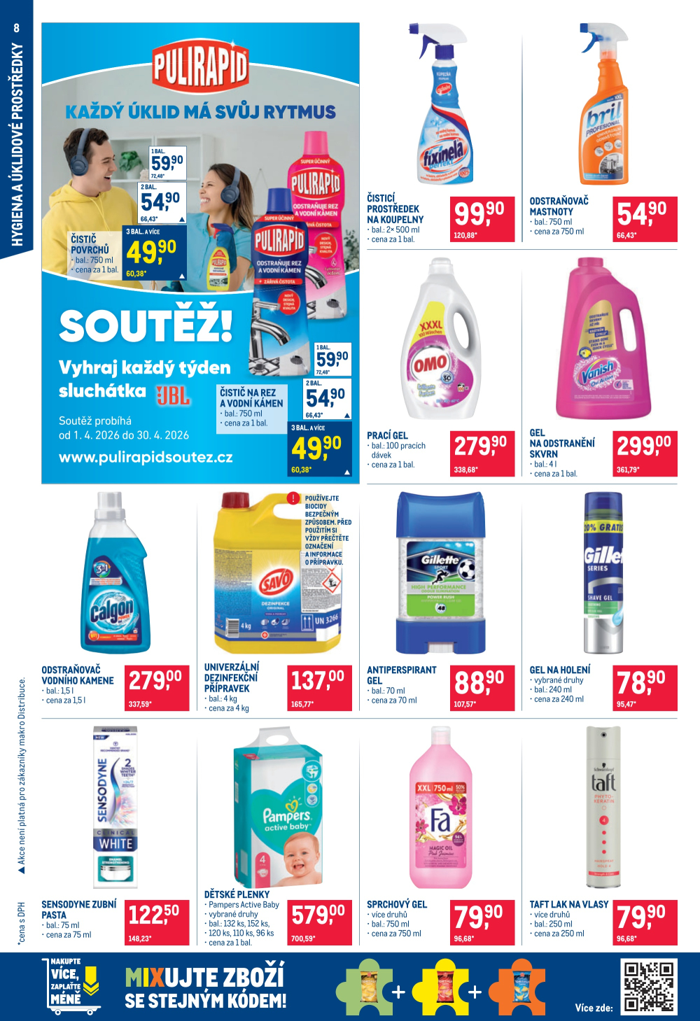 Leták Makro leták - Spotřební zboží, úklid, kosmetika - strana 8