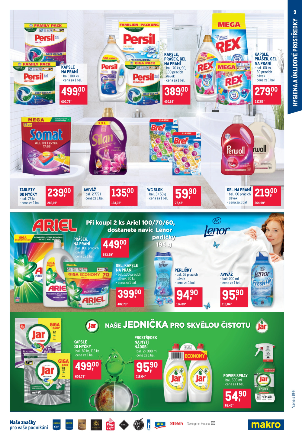 Leták Makro leták - Spotřební zboží, úklid, kosmetika - strana 9
