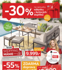 Akční leták XXXLutz  -30 % na spoustu nábytku a bytových doplňků