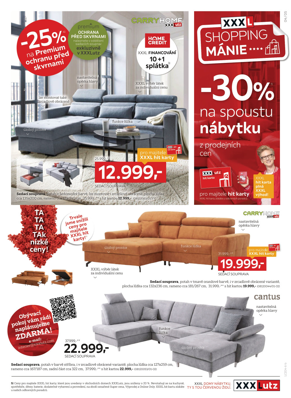 Leták XXXLutz leták -30 % na spoustu nábytku a bytových doplňků - strana 5